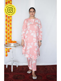 HOUSE OF MOXA - Pink Floral Co-Ord (Set of 2)