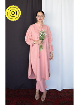HOUSE OF MOXA - Coffee Pink Antifit Kurta