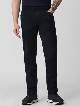 Mufti - Deep Black Solid Jeans