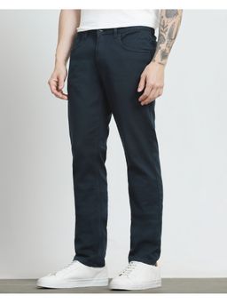 Mufti - Deep Navy Blue Solid Jeans