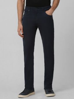 Mufti - Dark Navy Blue Solid Jeans
