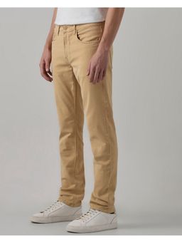 Mufti - Pale Sand Beige Solid Jeans
