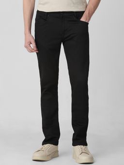 Mufti - Jet Black Solid Jeans