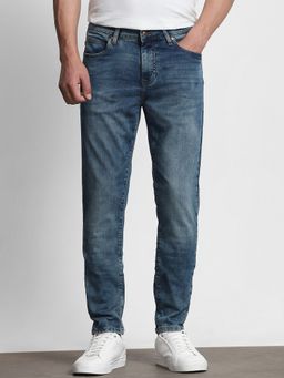 Mufti - Medium Wash Blue Solid Jeans