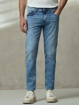 Mufti - Light Stonewash Blue Solid Jeans