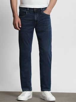 Mufti - Deep Indigo Blue Solid Jeans