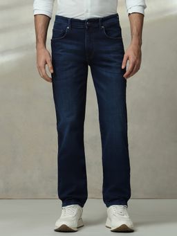 Mufti - Dark Indigo Blue Solid Jeans