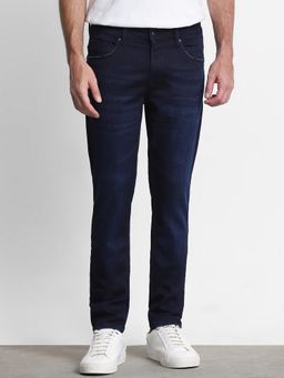Mufti - Deep Indigo Blue Solid Jeans