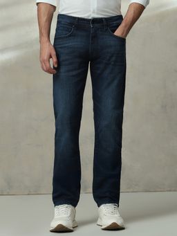 Mufti - Dark Indigo Blue Solid Jeans