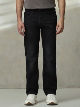 Mufti - Washed Charcoal Black Solid Jeans