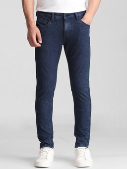 Mufti - Deep Indigo Blue Solid Jeans