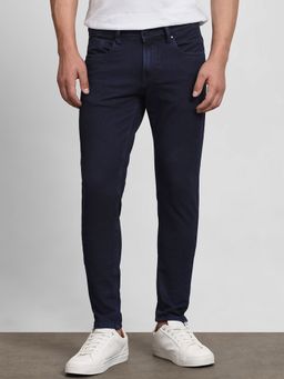 Mufti - Deep Indigo Blue Solid Jeans