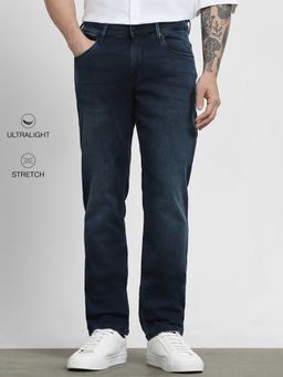 Mufti - Dark Indigo Blue Solid Jeans