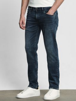 Mufti - Deep Indigo Blue Solid Jeans