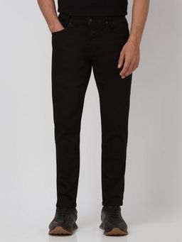 Mufti - Jet Black Solid Jeans