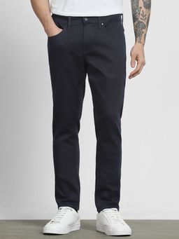Mufti - Deep Navy Blue Solid Jeans