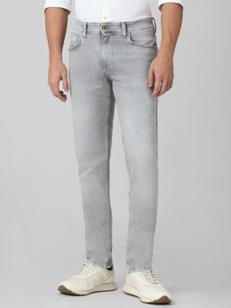 Mufti - Light Stonewash Gray Solid Jeans