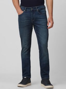 Mufti - Deep Indigo Blue Solid Jeans