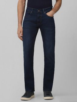 Mufti - Dark Indigo Blue Solid Jeans