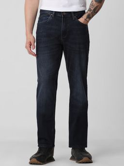 Mufti - Deep Indigo Blue Solid Jeans
