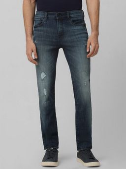 Mufti - Deep Indigo Blue Solid Jeans