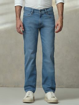 Mufti - Medium Wash Blue Solid Jeans