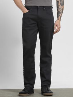 Mufti - Jet Black Solid Jeans