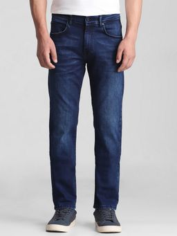Mufti - Deep Indigo Blue Solid Jeans