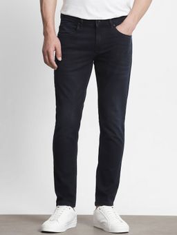 Mufti - Washed Charcoal Black Solid Jeans