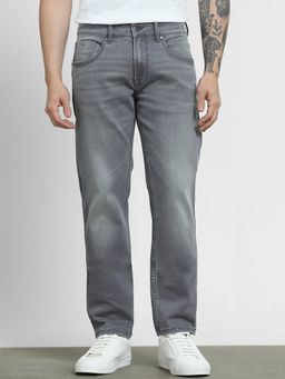 Mufti - Washed Slate Gray Solid Jeans