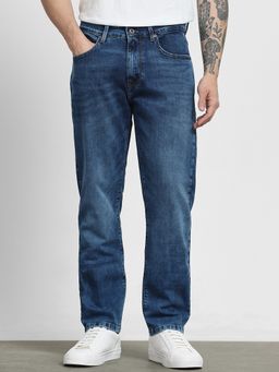 Mufti - Dark Indigo Blue Solid Jeans