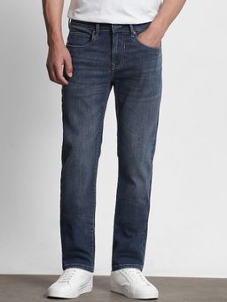 Mufti - Washed Blue Grey Solid Jeans
