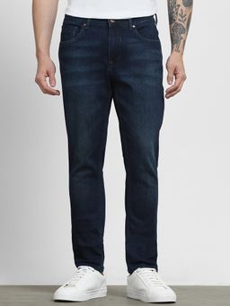 Mufti - Deep Indigo Blue Solid Jeans