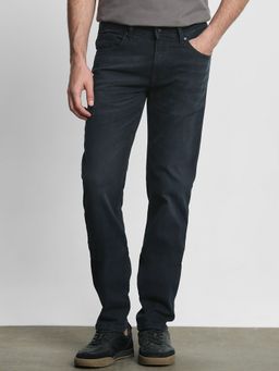 Mufti - Washed Charcoal Black Solid Jeans