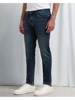 Mufti - Deep Indigo Blue Solid Jeans