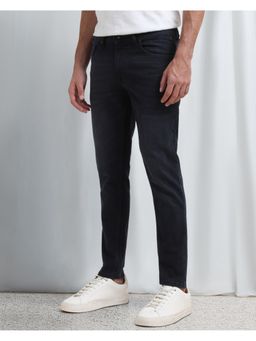 Mufti - Washed Charcoal Black Solid Jeans