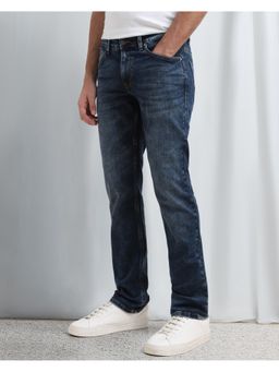 Mufti - Deep Indigo Blue Solid Jeans