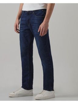 Mufti - Deep Indigo Blue Solid Jeans