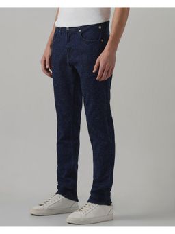 Mufti - Dark Indigo Blue Textured Jeans