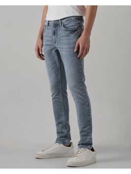 Mufti - Washed Slate Grey Solid Jeans