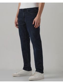 Mufti - Dark Indigo Blue Solid Jeans