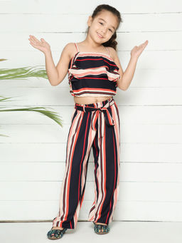 Lilpicks - Striped Coordinated Pant Set