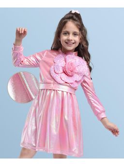 Hola Bonita - Knit Glitter Party Dress & Jacket With Jacket