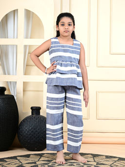 Cloth Bites - Stripes Co-Ord For Girls (Set of 2)