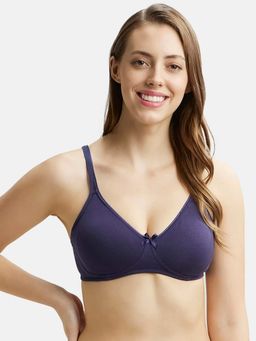 Jockey - 1722 Wirefree Non Padded Cotton Elastane Everyday Bra - Classic Navy