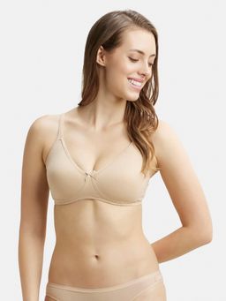 Jockey - 1722 Wirefree Non Padded Cotton Elastane Everyday Bra - Skin