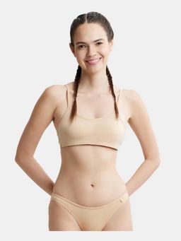 Jockey - SS12 Wirefree Non Padded Cotton Elastane Full Coverage Beginners Bra - Skin