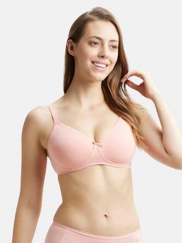 Jockey - 1722 Wirefree Non Padded Cotton Elastane Everyday Bra - Candlelight Peach