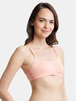 Jockey - SS12 Wirefree Non Padded Cotton Elastane Full Coverage Beginners Bra - Peach