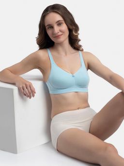 Jockey - FE41 Wirefree Non Padded Cotton Elastane Full Coverage Everyday Bra - Angel Falls